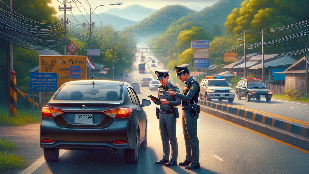 タイ　交通警察