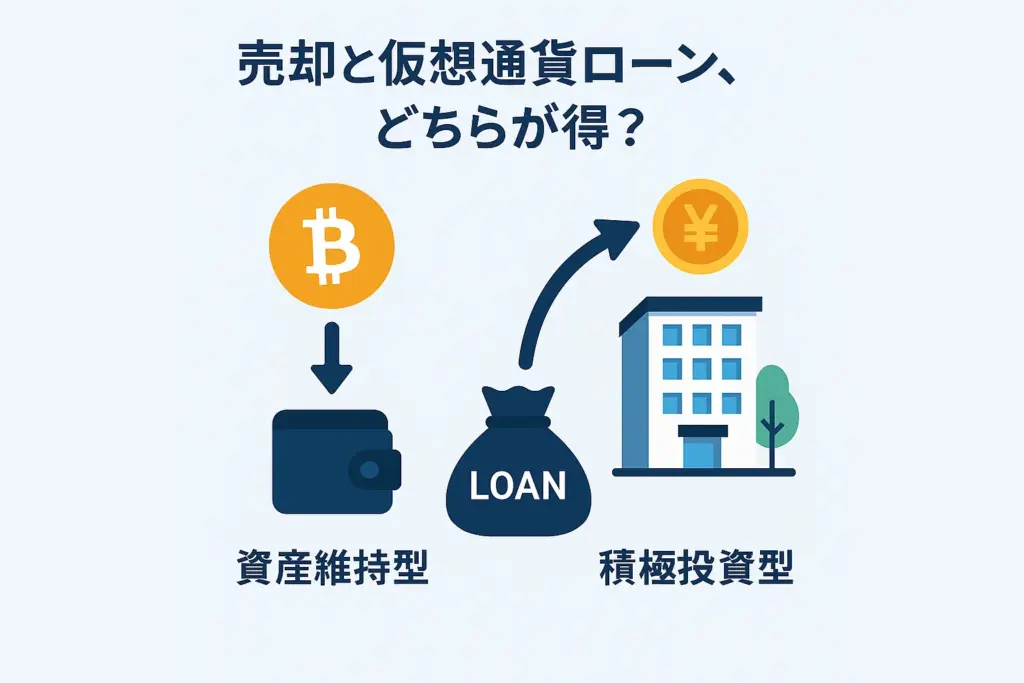 仮想通貨ローンと売却の比較