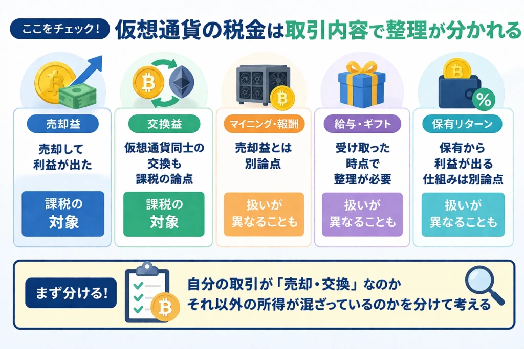 タイでの仮想通貨の税金　種別